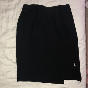 Black pencil skirt